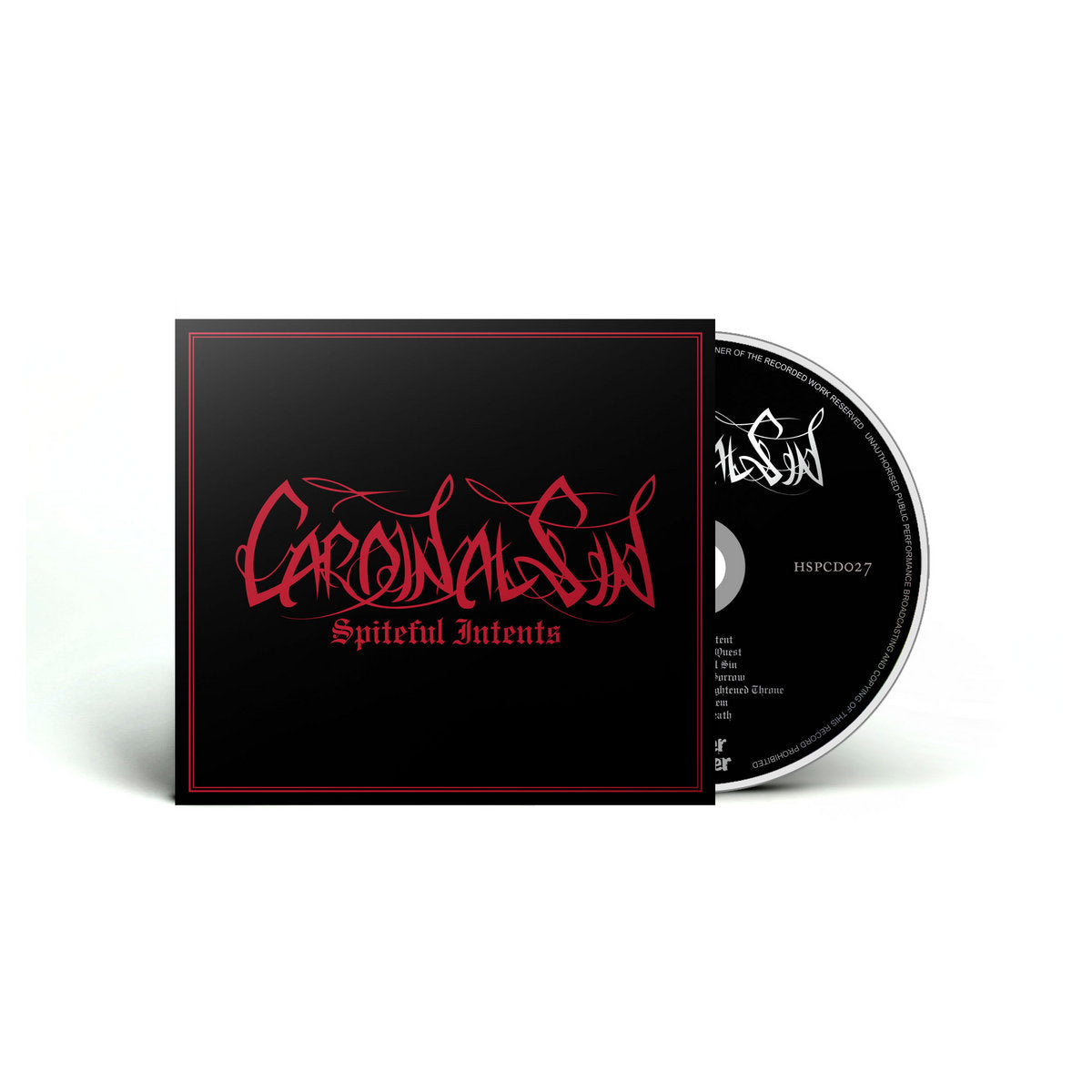 CARDINAL SIN "Spiteful Intents" Digipak CD