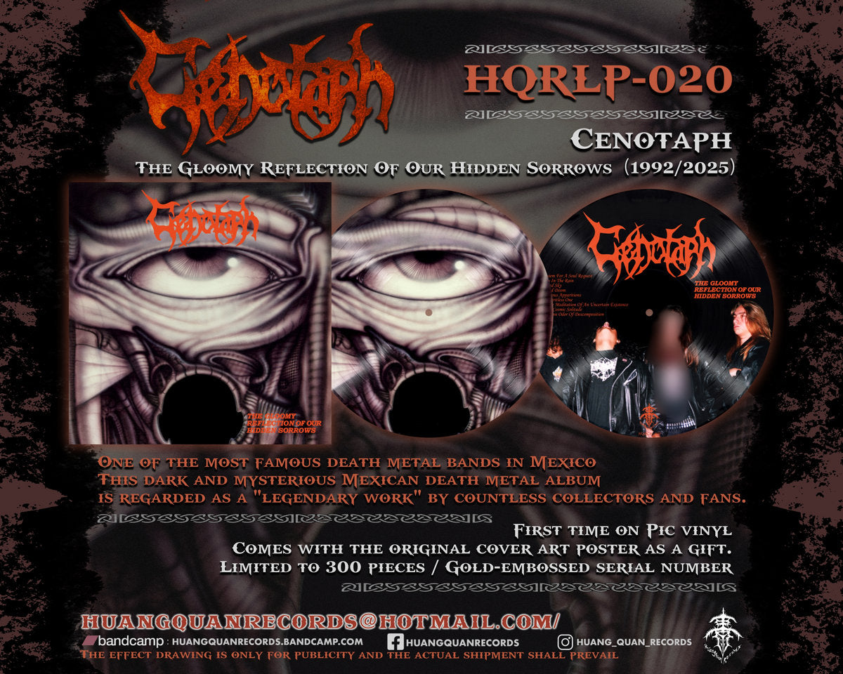 CENOTAPH "The Gloomy Reflection Of Our Hidden Sorrows" Picture LP
