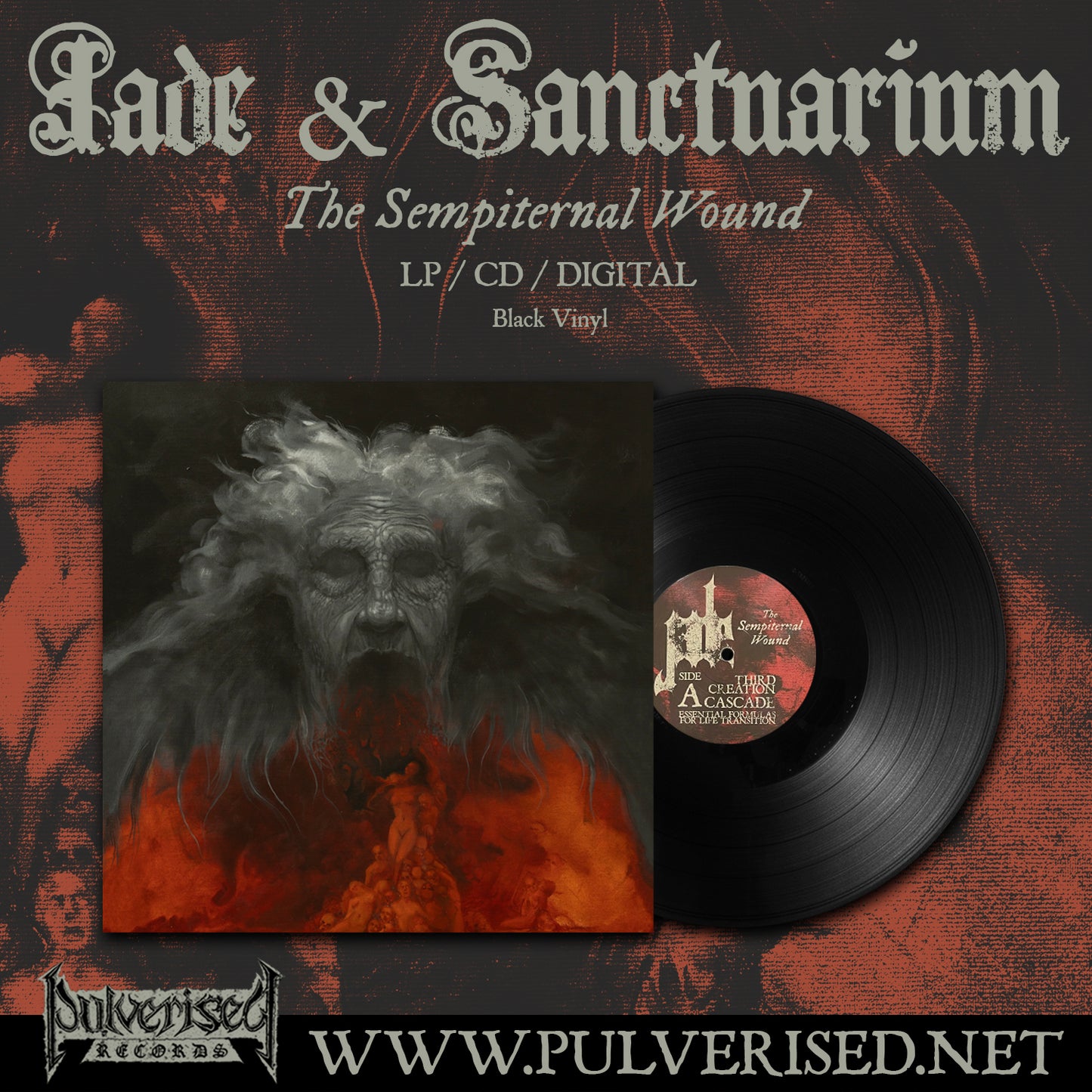 JADE / SANCTUARIUM "The Sempiternal Wound" LP
