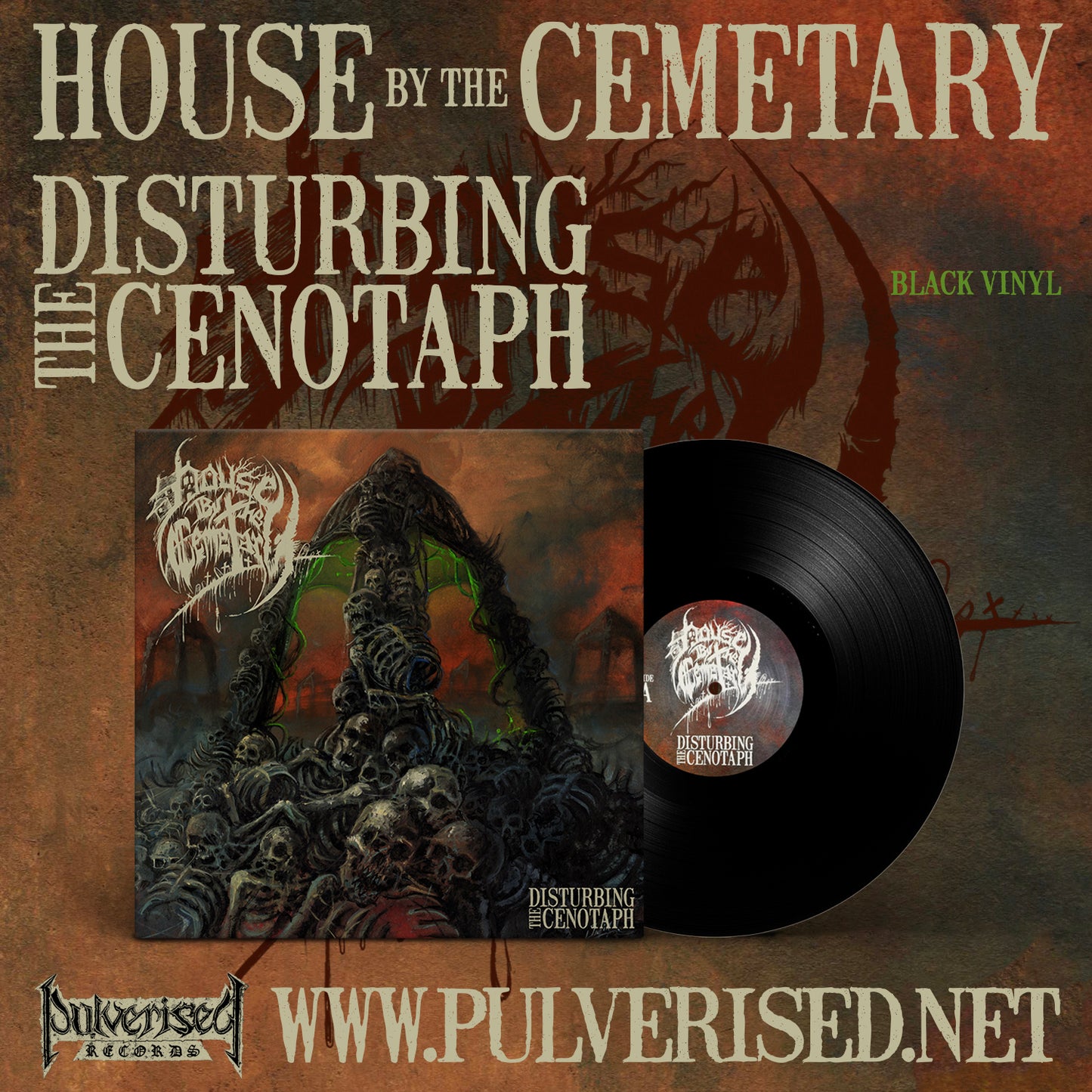 HOUSE BY THE CEMETARY "Disturbing The Cenotaph" LP