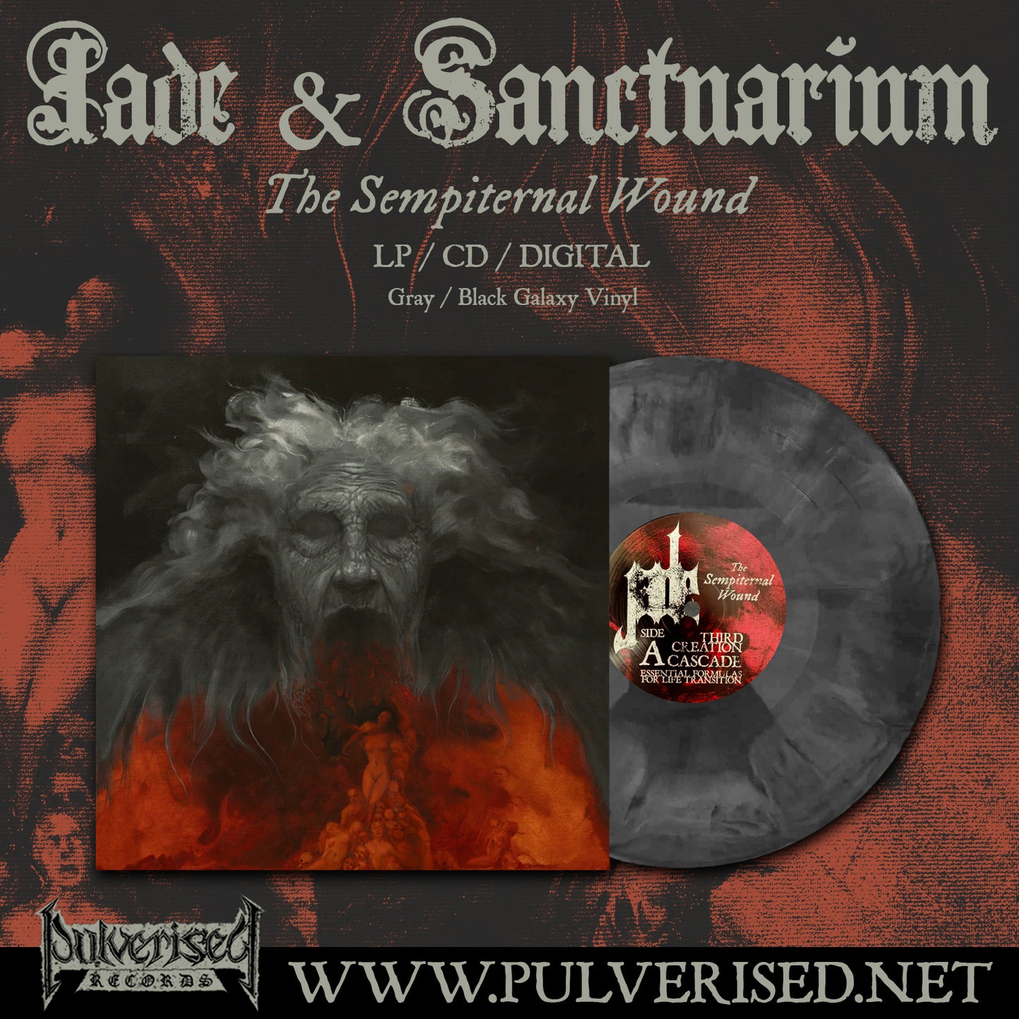 JADE / SANCTUARIUM "The Sempiternal Wound" LP