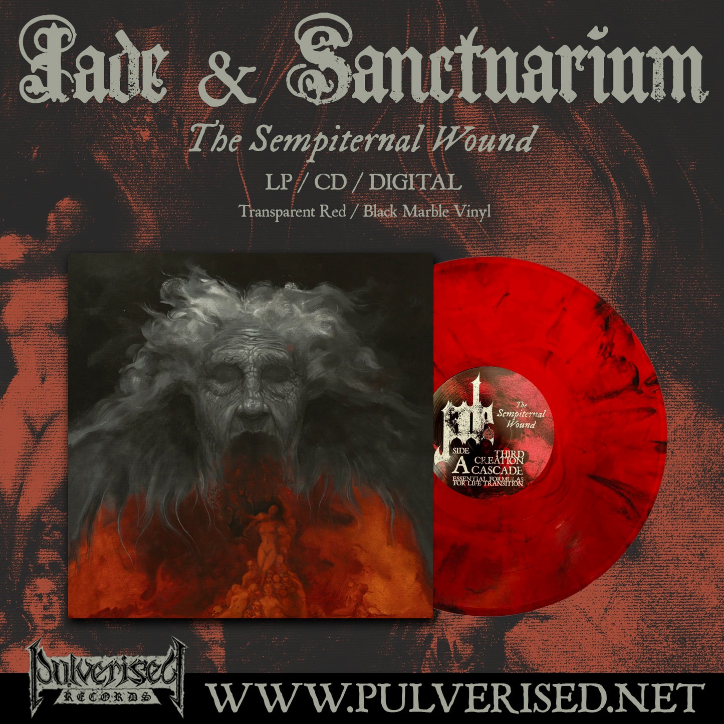 JADE / SANCTUARIUM "The Sempiternal Wound" LP