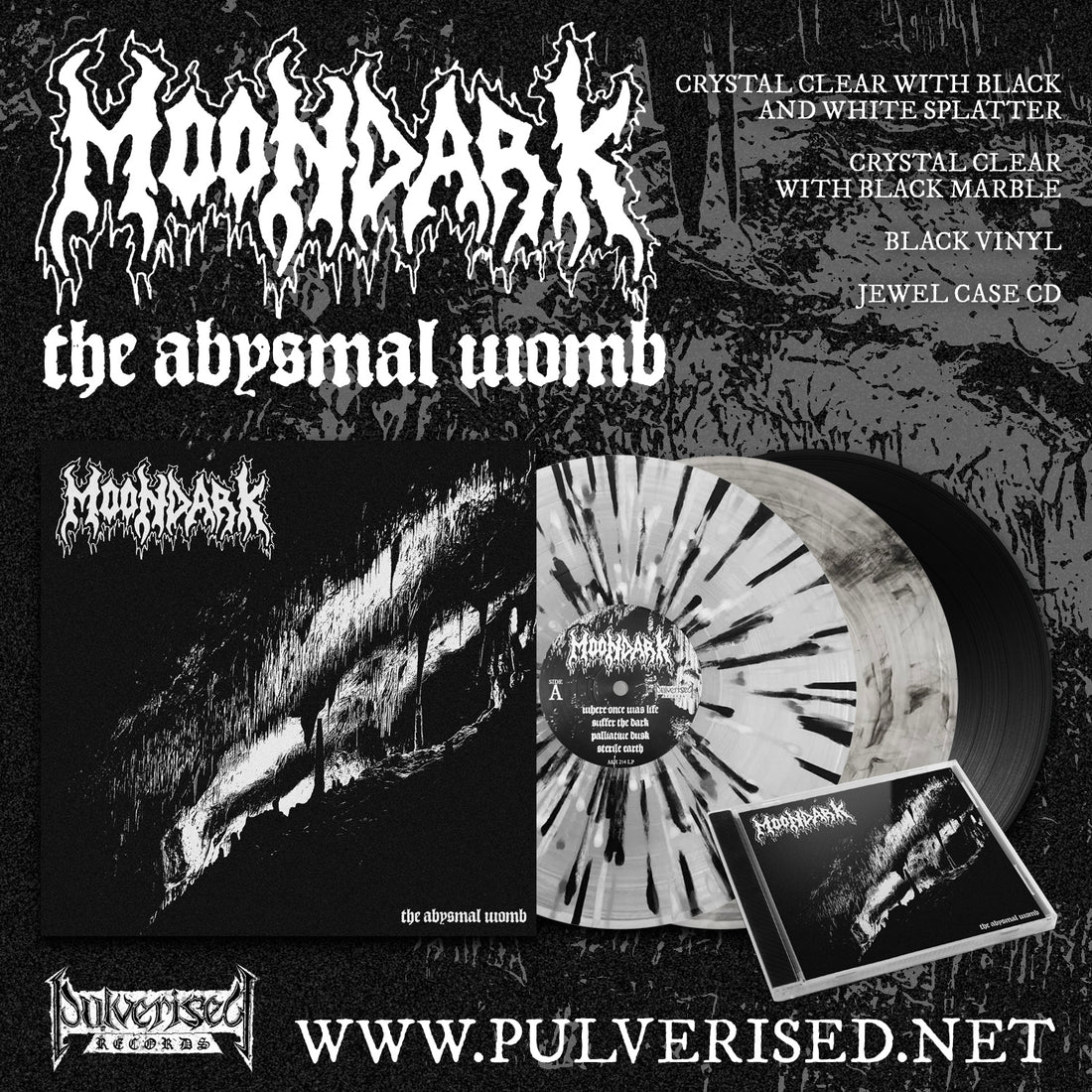 MOONDARK "The Abysmal Womb" Vinyl and CD available now!