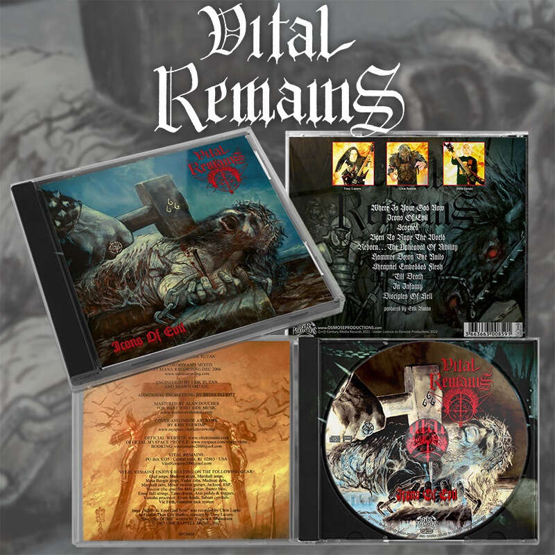 VITAL REMAINS "Icons Of Evil" CD