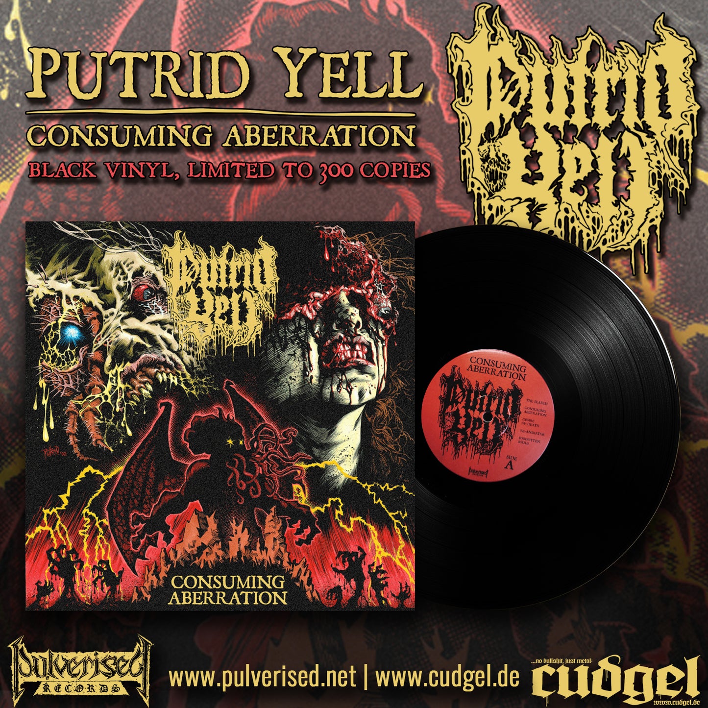 PUTRID YELL "Consuming Aberration" LP