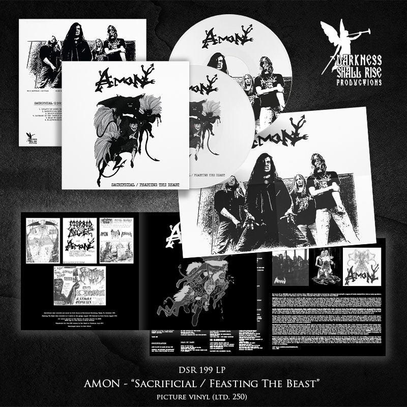 AMON "Sacrificial / Feasting The Beast" LP