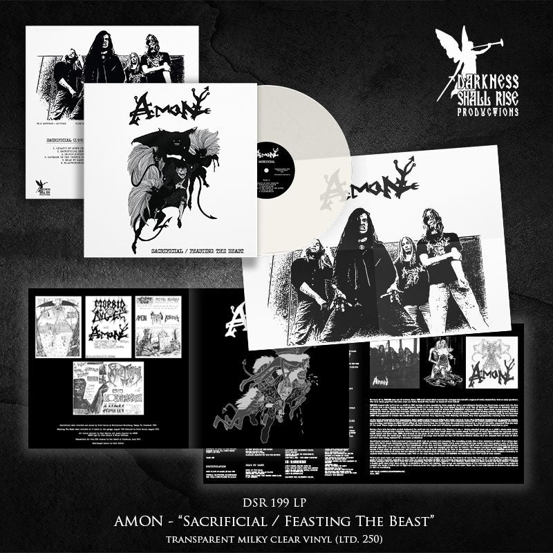 AMON "Sacrificial / Feasting The Beast" LP