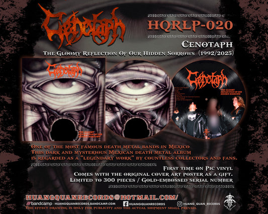 CENOTAPH "The Gloomy Reflection Of Our Hidden Sorrows" Picture LP