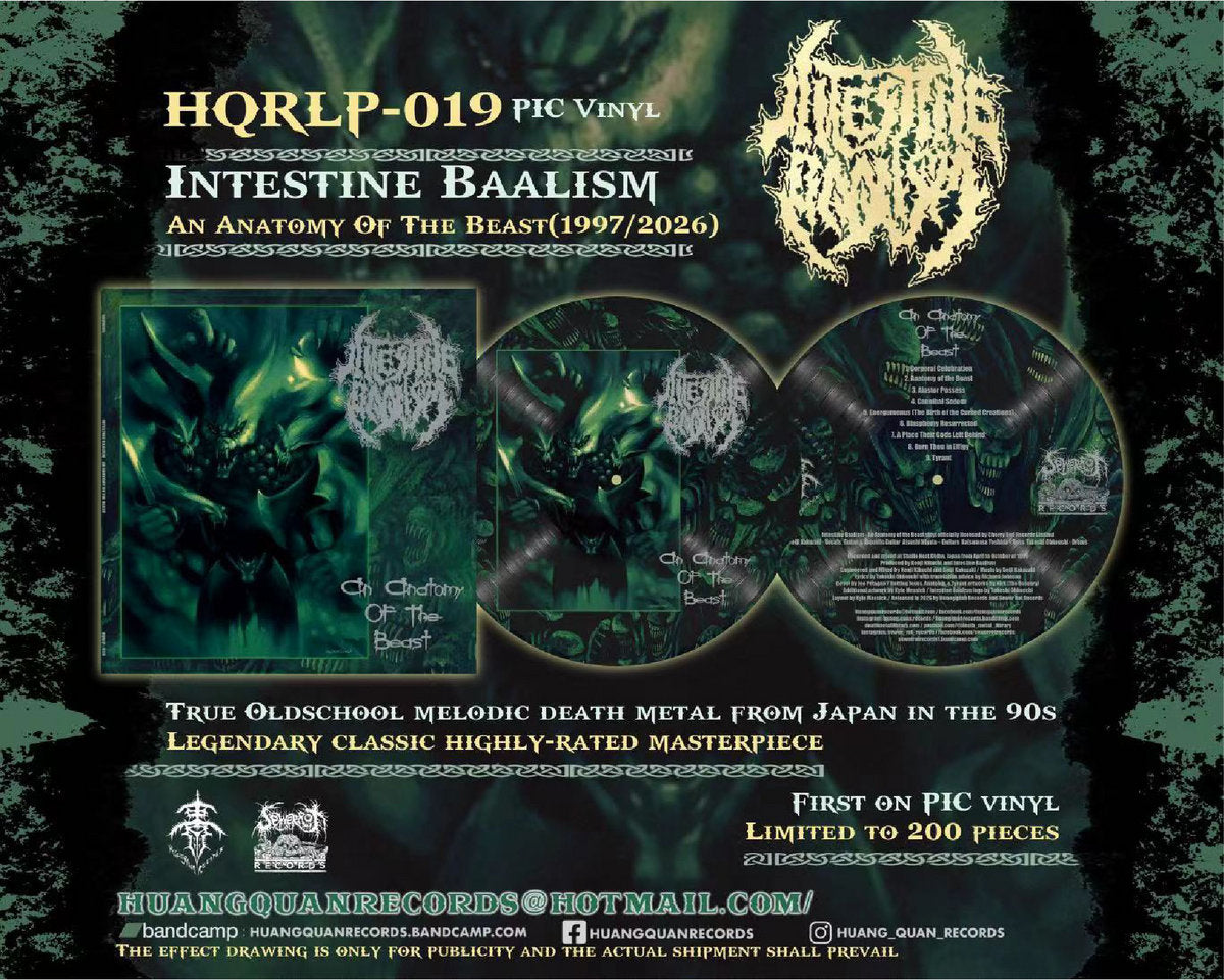 INTESTINE BAALISM "An Anatomy Of The Beast" Picture LP