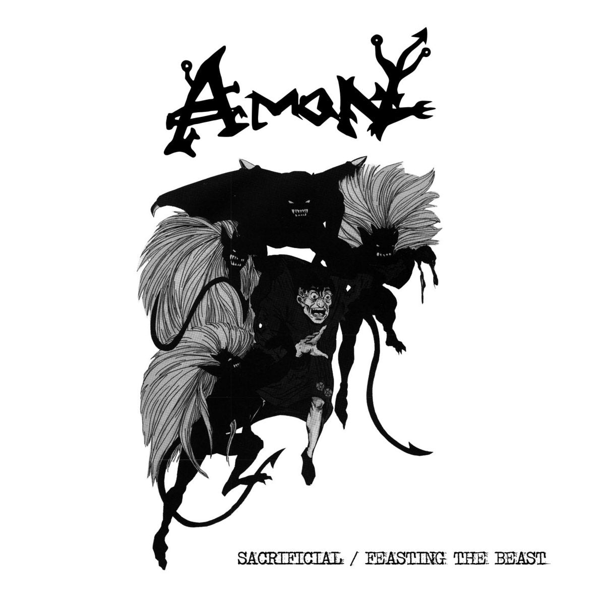 AMON "Sacrificial / Feasting The Beast" LP