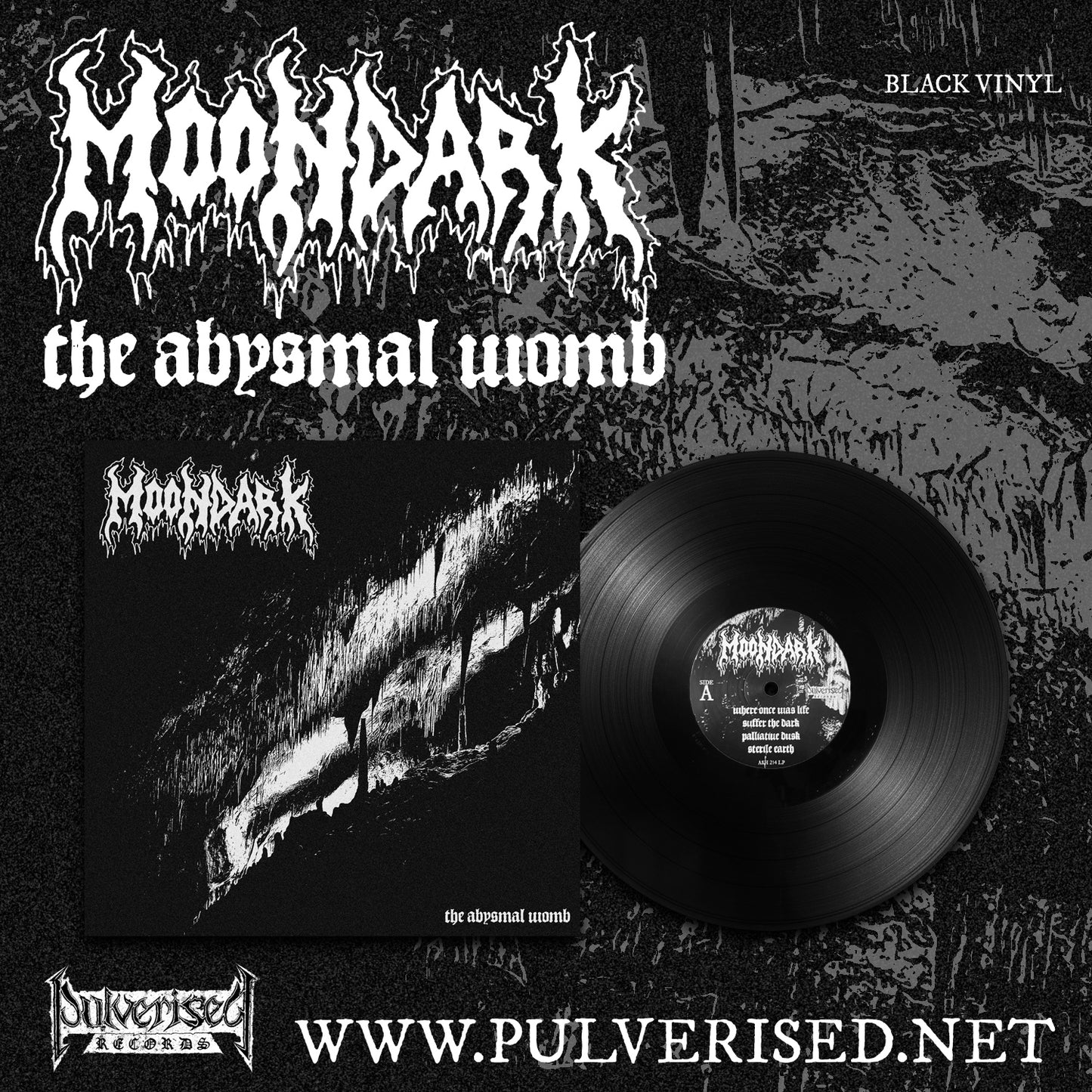 MOONDARK "The Abysmal Womb" Gatefold LP