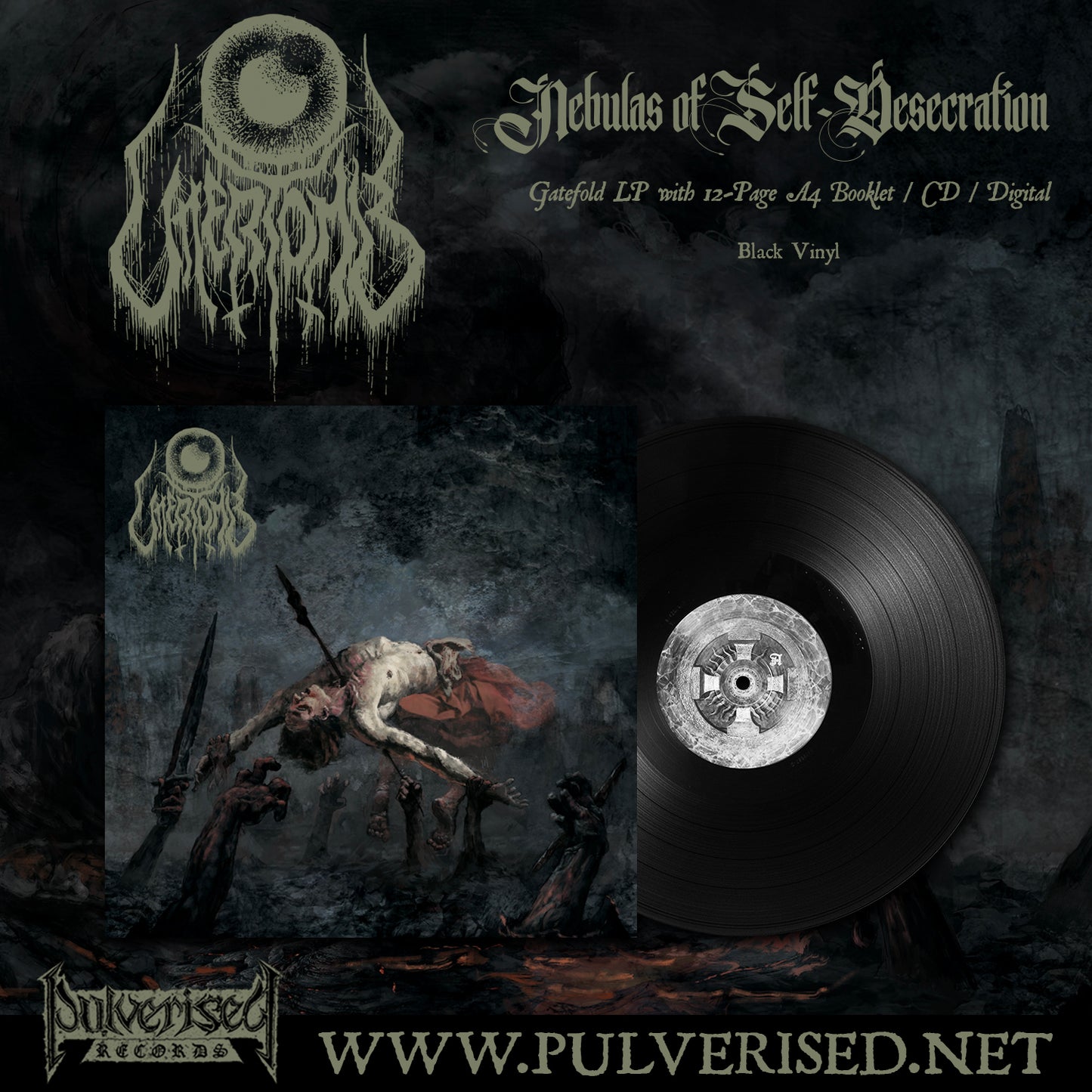 UTTERTOMB "Nebulas Of Self-Desecration" Gatefold LP