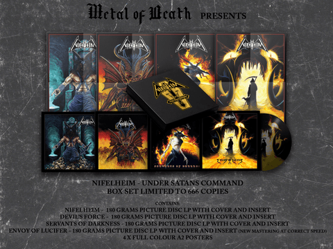 NIFELHEIM "Under Satan's Command" 4LP Box Set