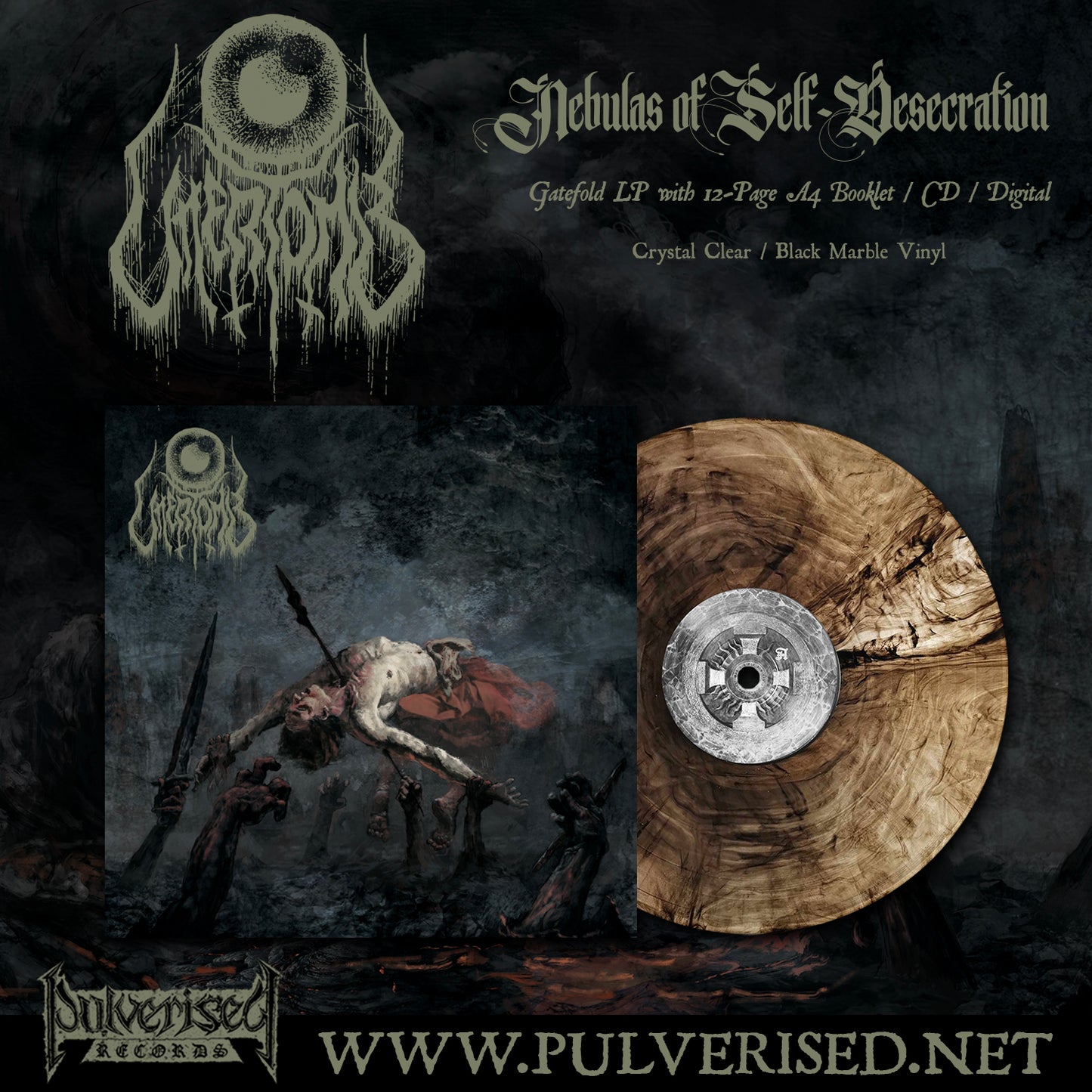 UTTERTOMB "Nebulas Of Self-Desecration" Gatefold LP