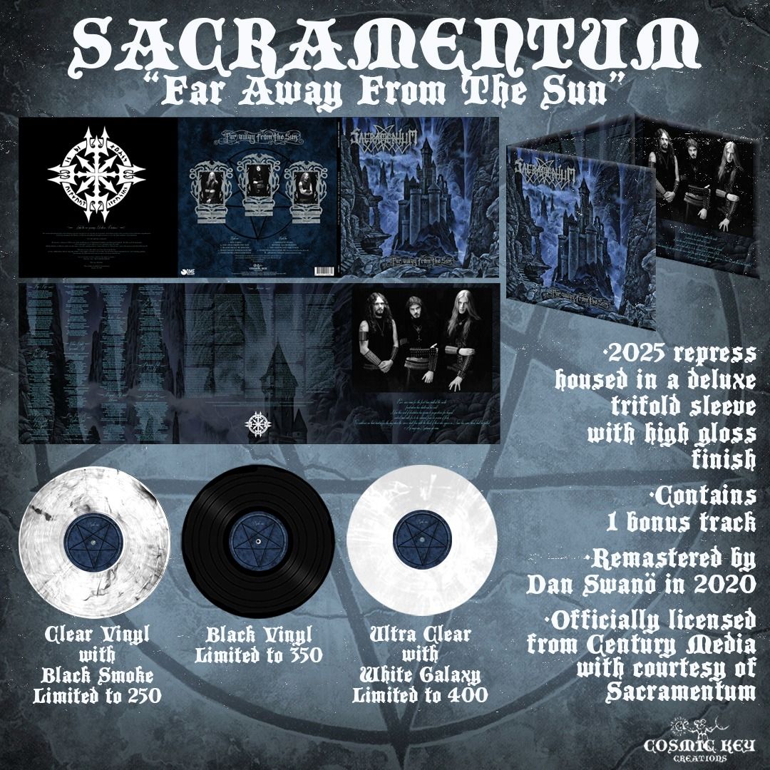 SACRAMENTUM "Far Away From The Sun" Trifold LP