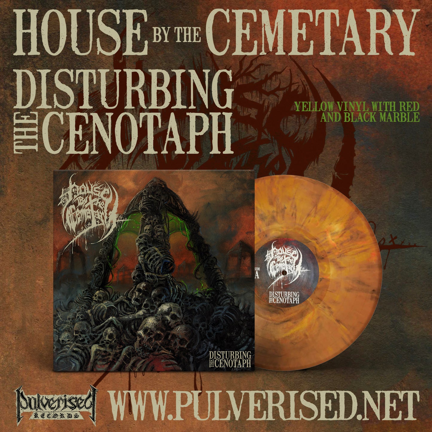 HOUSE BY THE CEMETARY "Disturbing The Cenotaph" LP