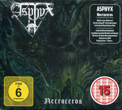 ASPHYX "Necroceros" Mediabook CD + DVD