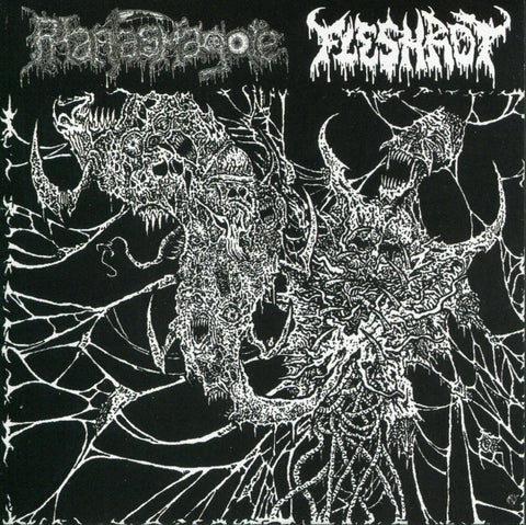 FLESHROT / PHANTASMAGORE "Twisted Visions Of Abominations" CD