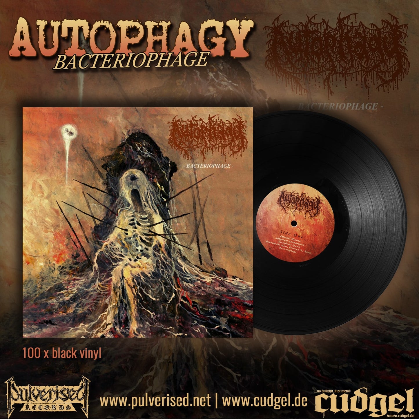 AUTOPHAGY "Bacteriophage" Gatefold LP