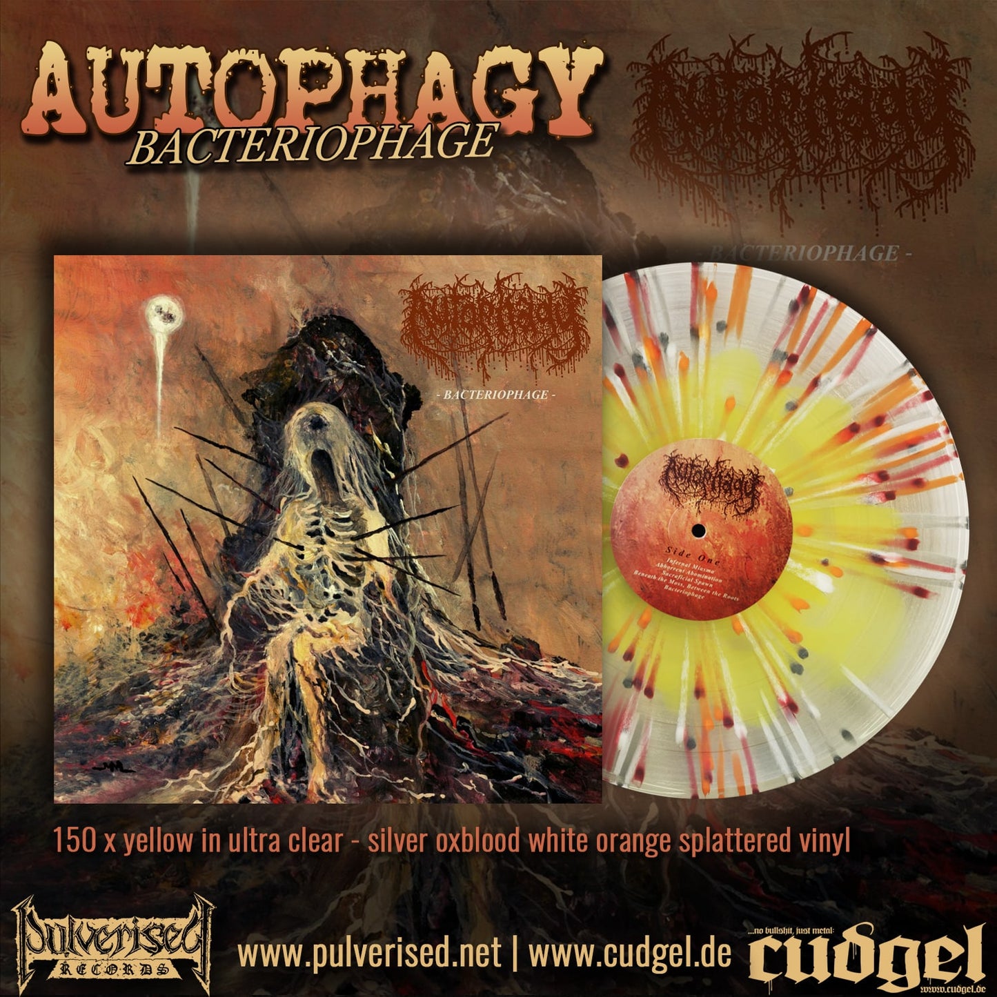 AUTOPHAGY "Bacteriophage" Gatefold LP