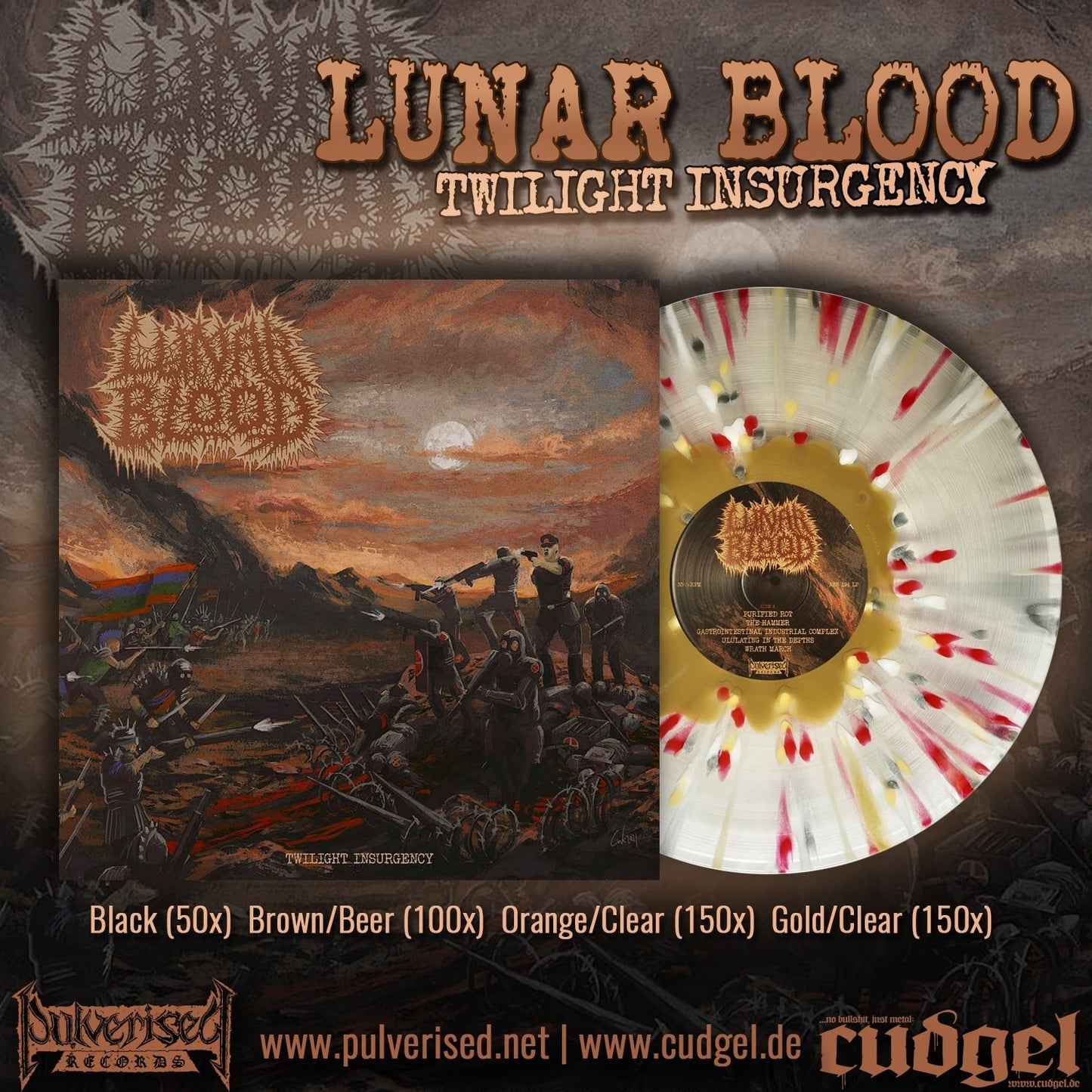 LUNAR BLOOD "Twilight Insurgency" Gatefold LP