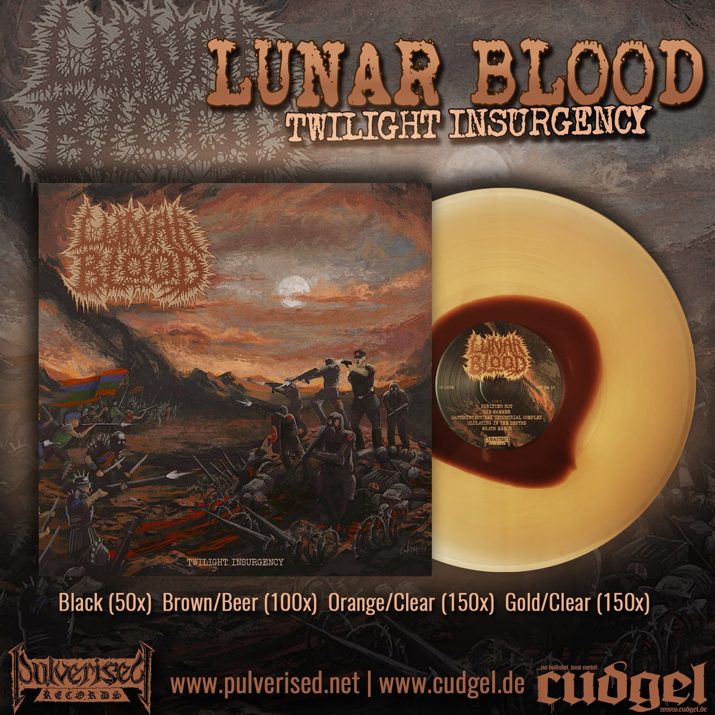 LUNAR BLOOD "Twilight Insurgency" Gatefold LP