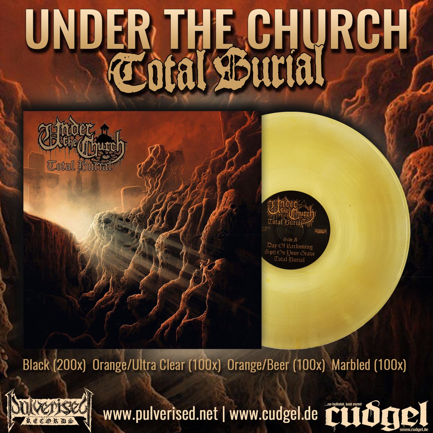 UNDER THE CHURCH "Total Burial" 12" Mini LP