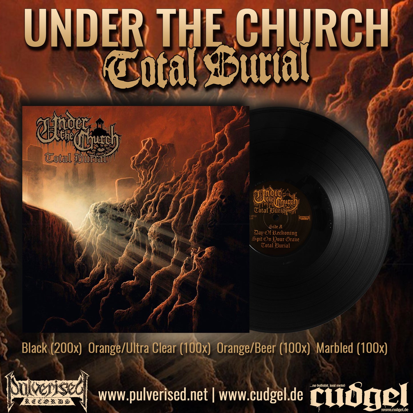 UNDER THE CHURCH "Total Burial" 12" Mini LP