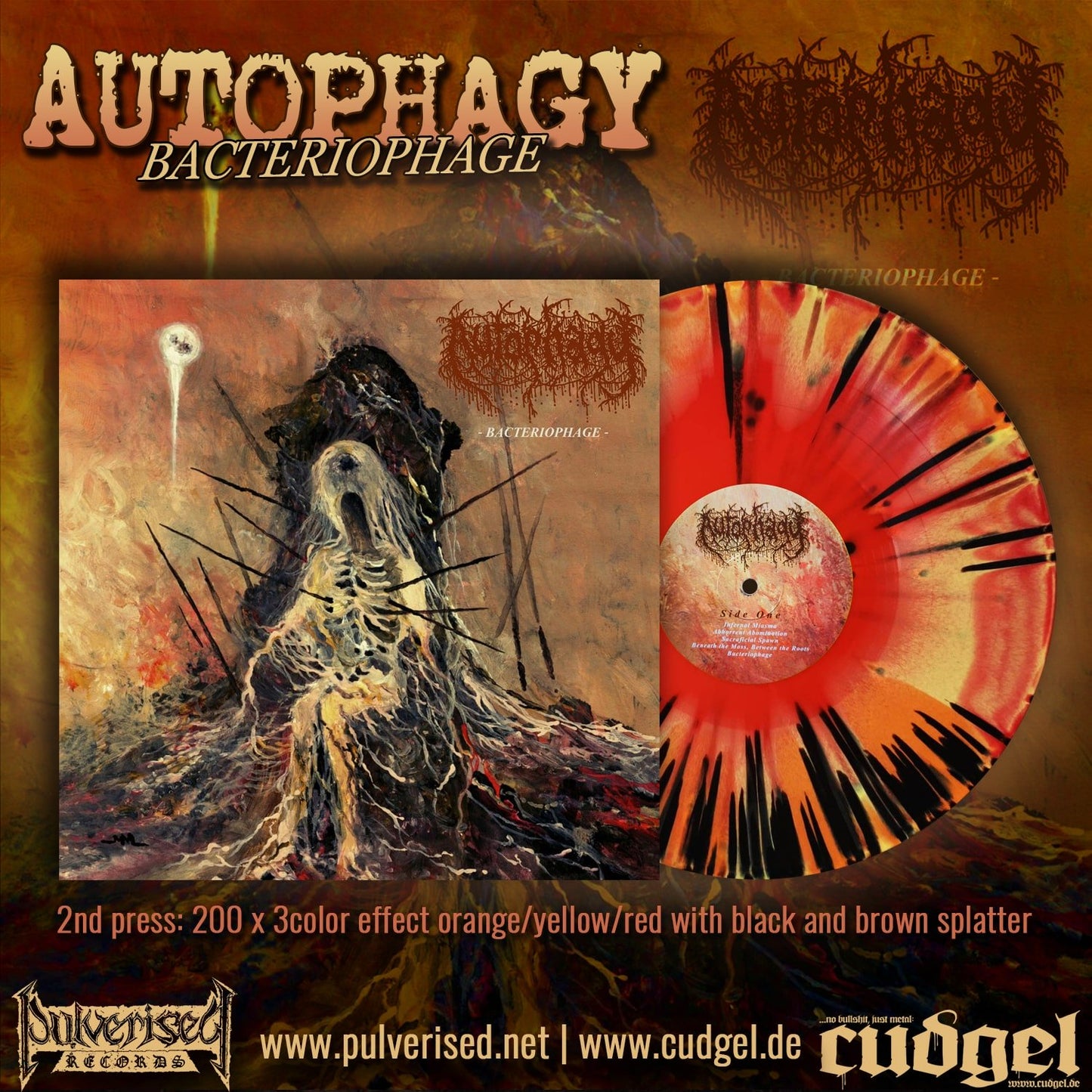 AUTOPHAGY "Bacteriophage" Gatefold LP