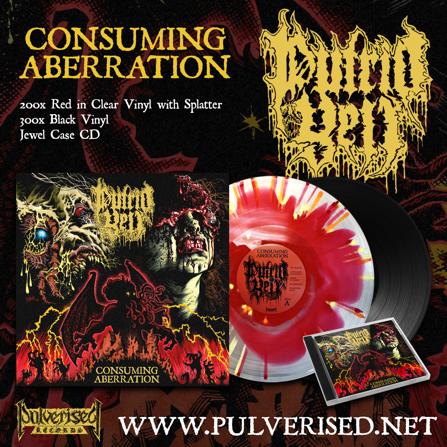 PUTRID YELL "Consuming Aberration" LP